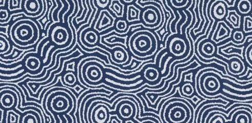 Hardhat Shade - Warlukurlangu Agnes Nampijinpa Brown Ngapa Jukurrpa (Water Dreaming)