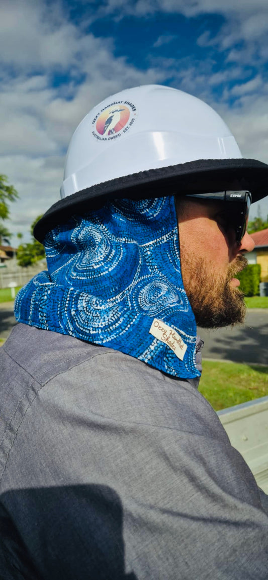 Hardhat Shade - Gari Dari Indigenous Pattern Sabrina Robertson