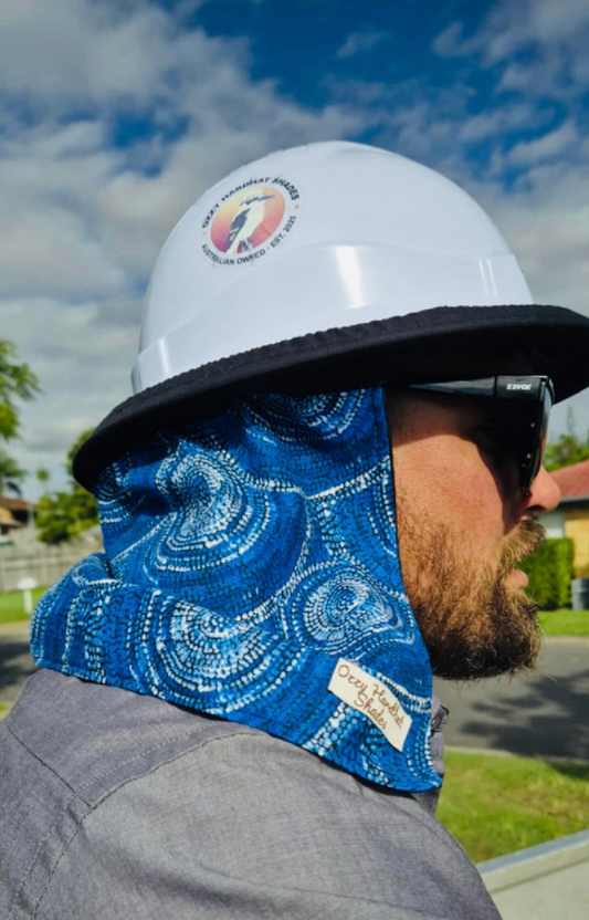 Hardhat Shade - Gari Dari Indigenous Pattern Sabrina Robertson